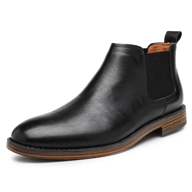 BootsBoots Homme Dessus Cuir Uni – Pierre Cardin Diffusion Vif Boots Boots