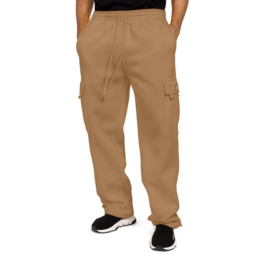 PantalonsPantalon Cargo En Lin À Taille Élastiquée Homme Homme Homme